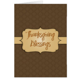 Bendiciones del Día de Acción de Gracias de Brocad