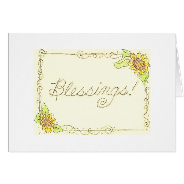 ¡Bendiciones del girasol! (Anverso (Horizontal))