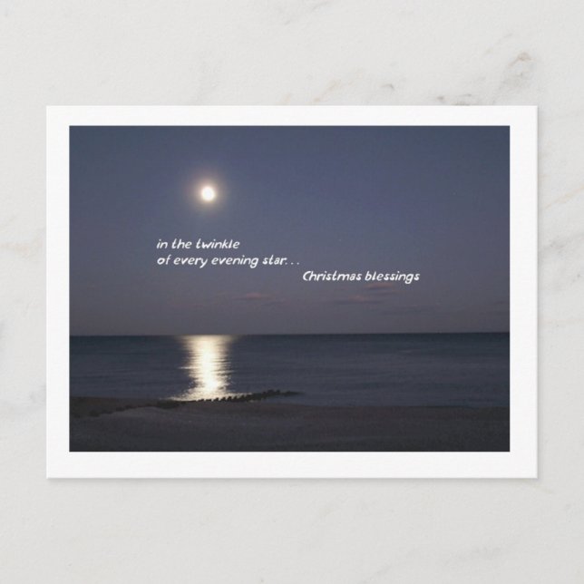 Bendiciones del navidad de la tarde (Anverso)