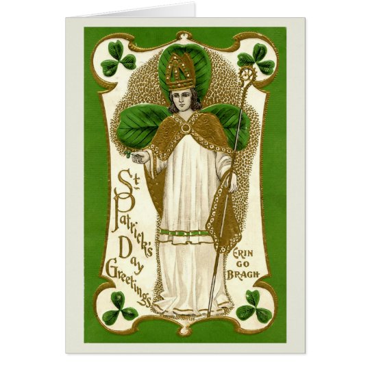 Bendiciones el el día de St Patrick - tarjeta