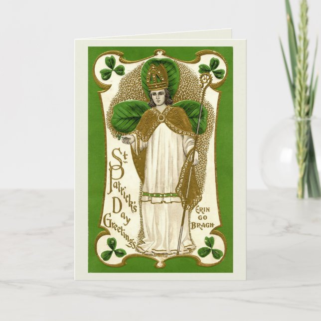 Bendiciones en el Día de San Patricio - Tarjeta (Anverso)
