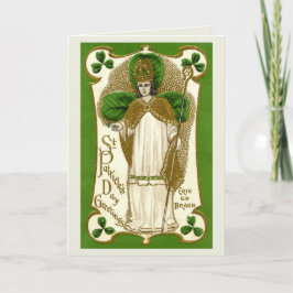Bendiciones en el Día de San Patricio - Tarjeta