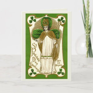 Bendiciones en el Día de San Patricio - Tarjeta