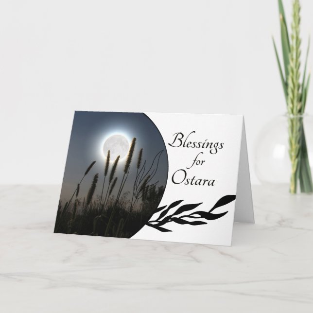 Bendiciones para la tarjeta equinoccio vernal de p (Anverso)