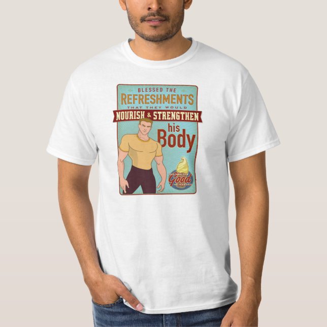 Bendijo los refrigerios. camisa unisex (Anverso)