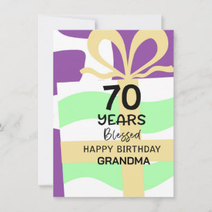 Bendita abuela de cumpleaños número 70 personaliza
