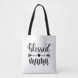 Bendita cita del Día de la Madre Bolsa Tote