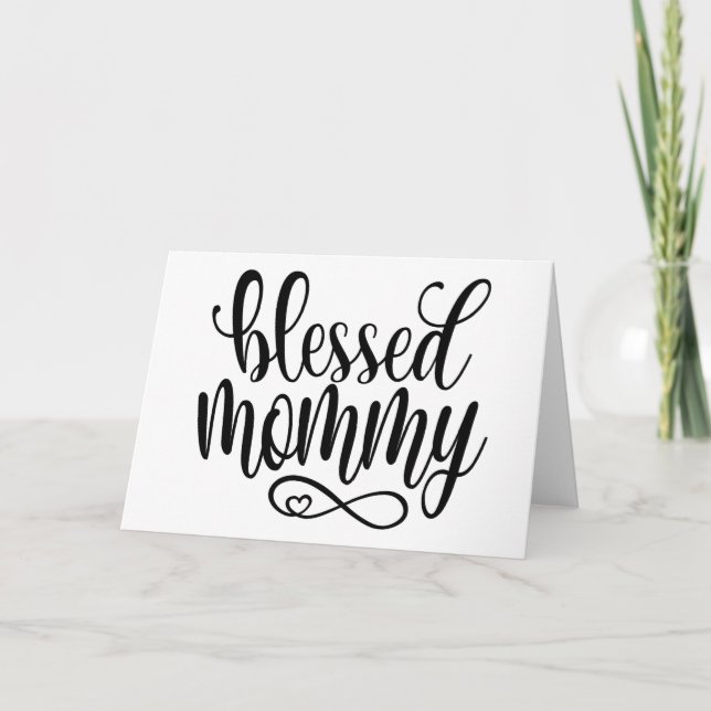 Bendita cita del Día de la Madre| Tarjeta de felic (Anverso)