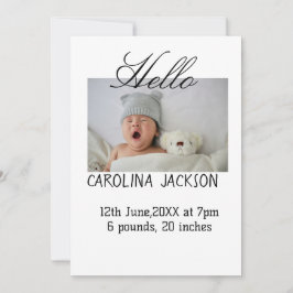 Bendita foto del nacimiento del anuncio de nacimie