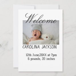 Bendita foto del nacimiento del anuncio de nacimie