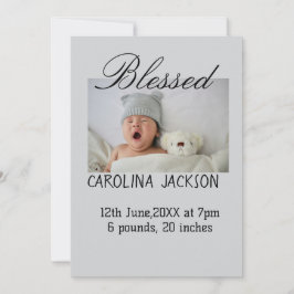 Bendita foto del nacimiento del anuncio de nacimie