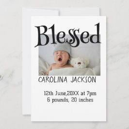 Bendita foto del nacimiento del anuncio de nacimie