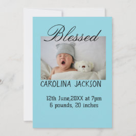 Bendita foto del nacimiento del anuncio de nacimie