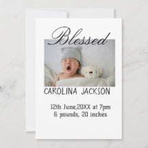 Bendita foto del nacimiento del anuncio de nacimie