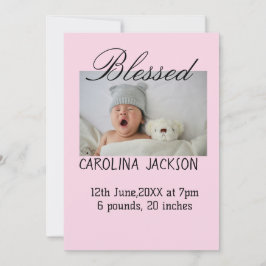 Bendita foto del nacimiento del anuncio de nacimie