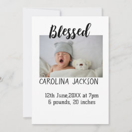 Bendita foto del nacimiento del anuncio de nacimie