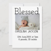 Bendita foto del nacimiento del anuncio de nacimie