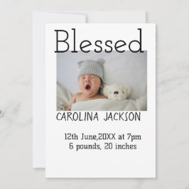 Bendita foto del nacimiento del anuncio de nacimie