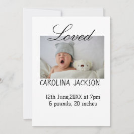 Bendita foto del nacimiento del anuncio de nacimie