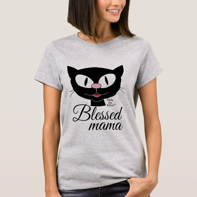 Bendita madre sonriendo camiseta de una Personaliz (Anverso)