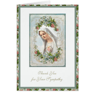 Bendita Virgen María Condolencia Religiosa Funeral