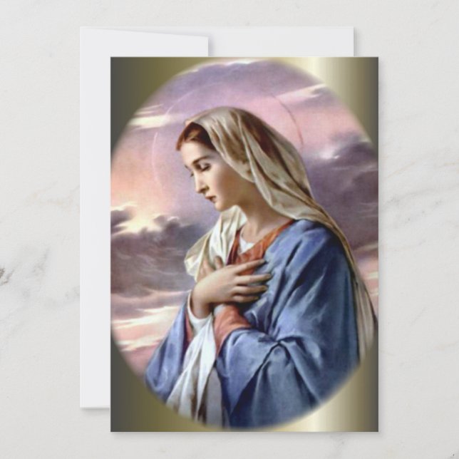 Bendita Virgen María en el desierto (Anverso)