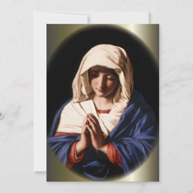 Bendita Virgen María en la oración (Anverso)