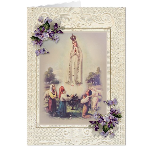 Bendita Virgen María Inmaculada Corazón Fátima (Frente)