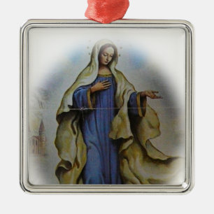 Bendita Virgen María Ornamento de Navidad