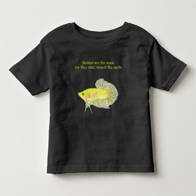 Benditas son las camisetas de Meek Fish Toddler (Anverso)