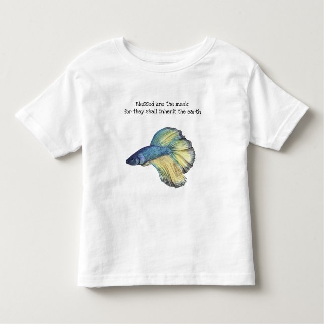 Benditas son las camisetas de Meek Fish Toddler (Anverso)