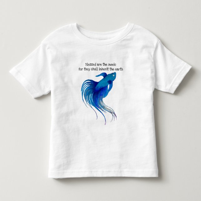 Benditas son las camisetas de Meek Fish Toddler (Anverso)