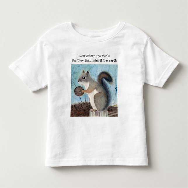 Benditas son las camisetas de Meek Squirrel Toddle (Anverso)