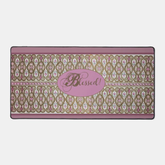 ¡Bendito! Alfombrilla de escritorio de chocolate y (Anverso)