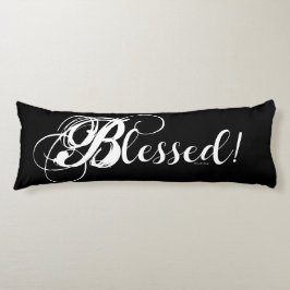 ¡Bendito! Almohada corporal (Negro/Blanco)