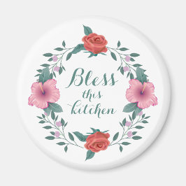 Bendito este imán de la Nevera Cristiana de la Coc