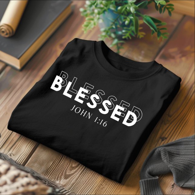 Bendito para hombres y mujeres camisetas cristiana (Subido por el creador)