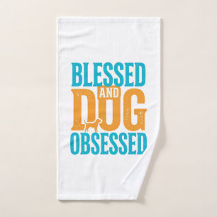 Bendito y obsesionado con perros Diseño vintage de