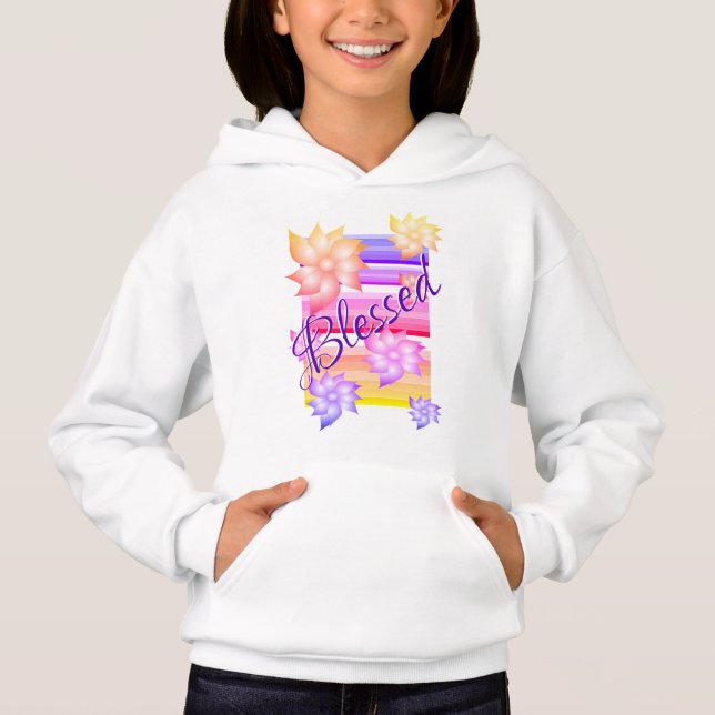 Benditos Chicas White Hoodie (Anverso)