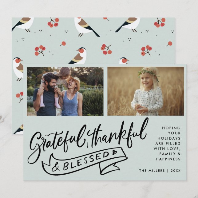 Benditos dos Navidades de la familia fotográfica (Anverso / Reverso)