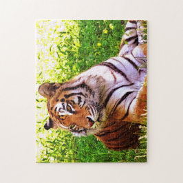 Bengal Tiger in the Grass Puzzle