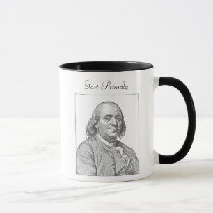 Benjamin Franklin Fart orgulloso taza