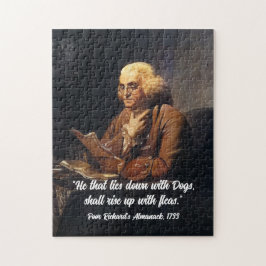 Benjamin Franklin Quote - Customize Jigsaw Puzzle