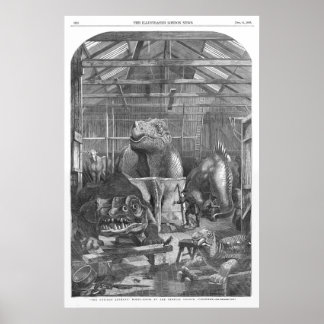 Benjamin Waterhouse Hawkins Studio Impresión antig