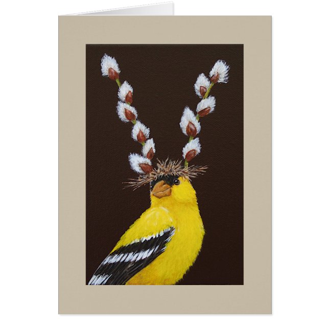 Benny la tarjeta del goldfinch (Frente)