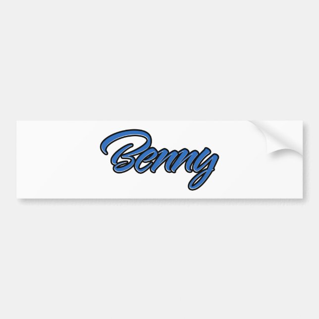 Benny Name blue Aufkleber Pegatina Autoaufkleber (Frente)