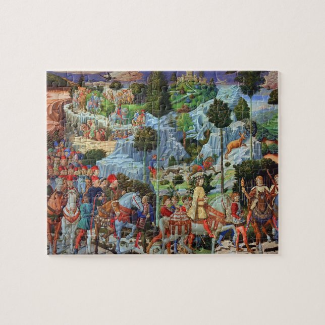 Benozzo Gozzoli - procesión del rompecabezas de Ma (Horizontal)