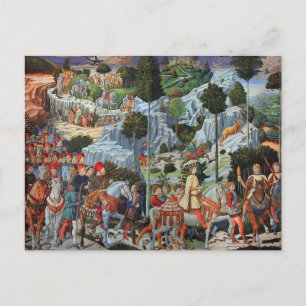 Benozzo Gozzoli - Tarjeta postal del viaje de los 