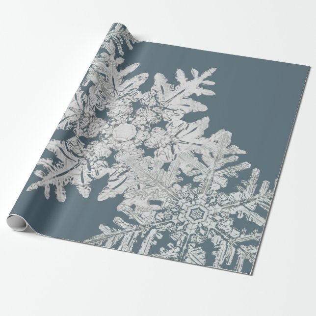 BENTLEY SNOWFLAKE DEL PAPEL DE ENVOLTURA DE REGALO (Desenrollado)