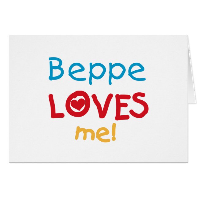 Beppe me ama camisetas y regalos (Anverso (Horizontal))